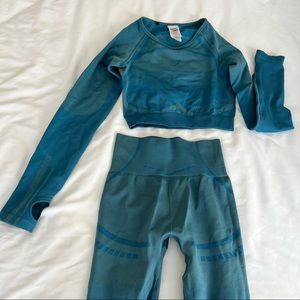 GymShark Long Sleeve Workout shirt and leggings set
